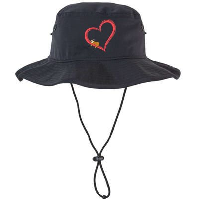 Lazy Sloth Sleeping On Heart Legacy Cool Fit Booney Bucket Hat