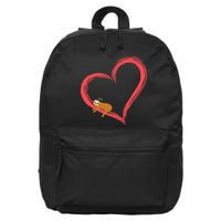 Lazy Sloth Sleeping On Heart 16 in Basic Backpack