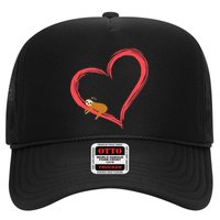 Lazy Sloth Sleeping On Heart Trucker Hat