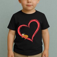 Lazy Sloth Sleeping On Heart Toddler T-Shirt