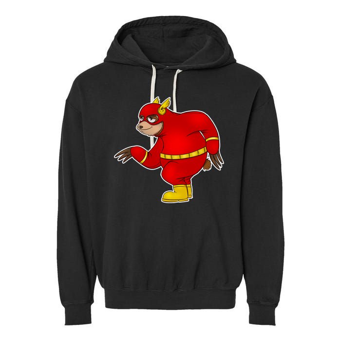 Lazy Sloth Speedster  Garment-Dyed Fleece Hoodie