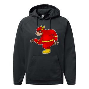 Lazy Sloth Speedster  Performance Fleece Hoodie