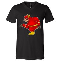 Lazy Sloth Speedster  V-Neck T-Shirt