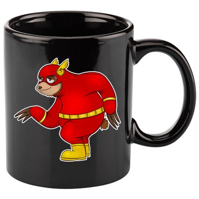Lazy Sloth Speedster  11oz C Handle Ceramic Mug