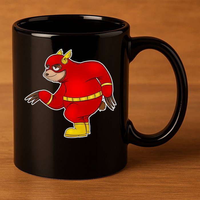 Lazy Sloth Speedster  11oz C Handle Ceramic Mug