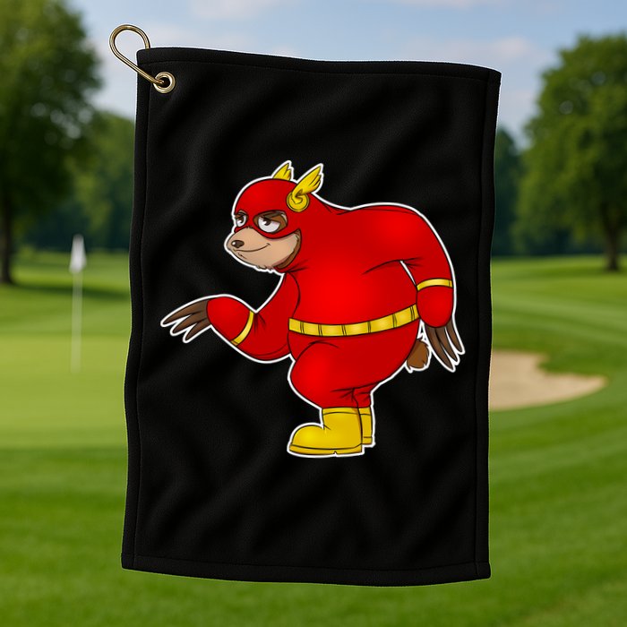 Lazy Sloth Speedster  Golf Towel