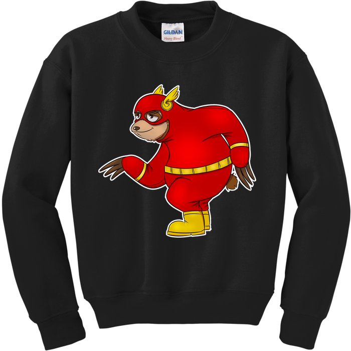 Lazy Sloth Speedster  Kids Sweatshirt
