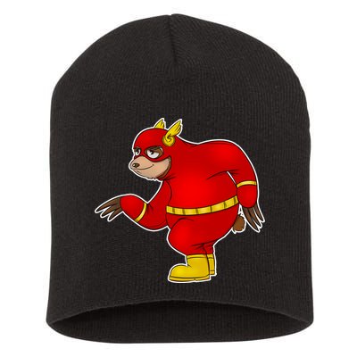 Lazy Sloth Speedster  Short Acrylic Beanie