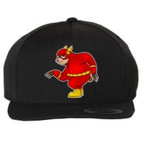 Lazy Sloth Speedster  Wool Snapback Cap