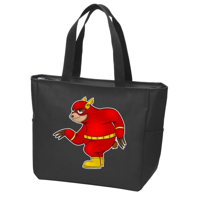 Lazy Sloth Speedster  Zip Tote Bag