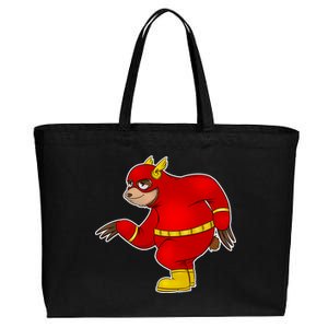 Lazy Sloth Speedster  Cotton Canvas Jumbo Tote