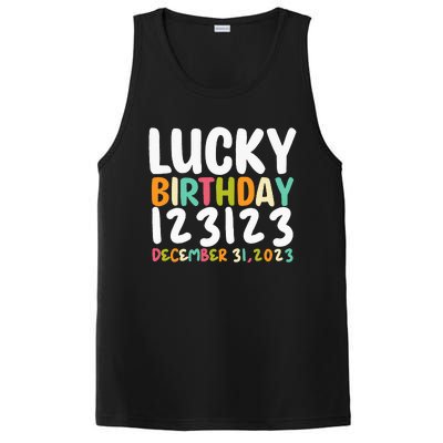 Lucky Birthday 123123 Happy New Year 2024 Birthday Party  PosiCharge Competitor Tank