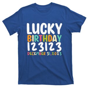 Lucky Birthday 123123 Happy New Year 2024 Birthday Party  T-Shirt