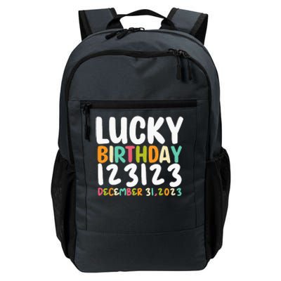 Lucky Birthday 123123 Happy New Year 2024 Birthday Party  Daily Commute Backpack