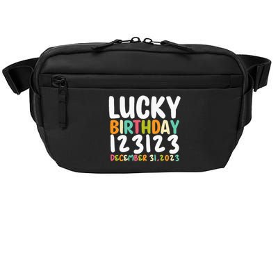 Lucky Birthday 123123 Happy New Year 2024 Birthday Party  Crossbody Pack