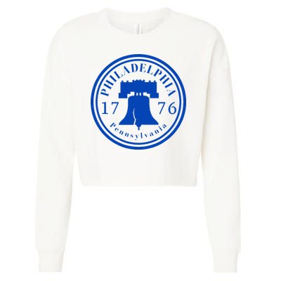 Liberty Bell 1776 Patriotic Philadelphia Pennsylvania Cropped Pullover Crew