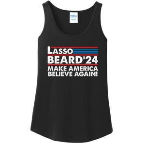 Lasso Beard 2024 Make America Believe Again! Ladies Essential Tank