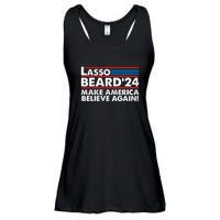 Lasso Beard 2024 Make America Believe Again! Ladies Essential Flowy Tank