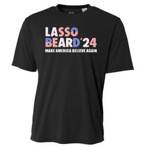 Lasso Beard 2024 Make America Believe Again Cooling Performance Crew T-Shirt