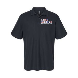 Lasso Beard 2024 Make America Believe Again Softstyle Adult Sport Polo