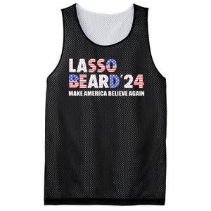 Lasso Beard 2024 Make America Believe Again Mesh Reversible Basketball Jersey Tank