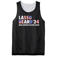 Lasso Beard 2024 Make America Believe Again Mesh Reversible Basketball Jersey Tank