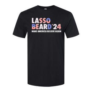 Lasso Beard 2024 Make America Believe Again Softstyle CVC T-Shirt