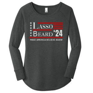 Lasso Beard 24 Women's Perfect Tri Tunic Long Sleeve Shirt