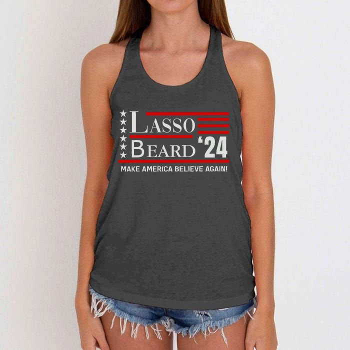 Lasso Beard 24 Women's Knotted Racerback Tank