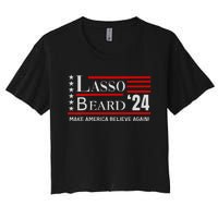 Lasso Beard 24 Women's Crop Top Tee