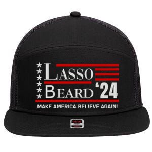 Lasso Beard 24 7 Panel Mesh Trucker Snapback Hat