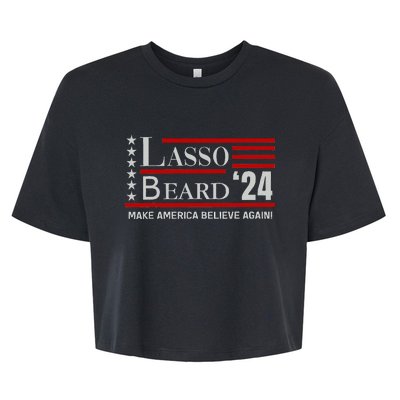 Lasso Beard 24 Bold And Fun Bella+Canvas Jersey Crop Tee