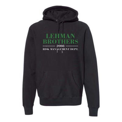 Lehman Brothers 2008 Risk Management Dept Premium Hoodie