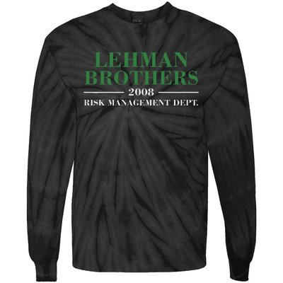 Lehman Brothers 2008 Risk Management Dept Tie-Dye Long Sleeve Shirt