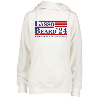 Lasso Beard 2024 Ted Lasso Design Womens Funnel Neck Pullover Hood