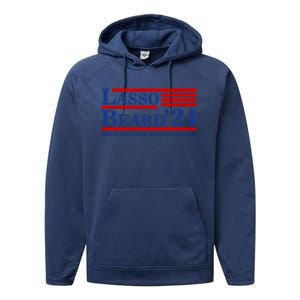 Lasso Beard 2024 Ted Lasso Design Performance Fleece Hoodie