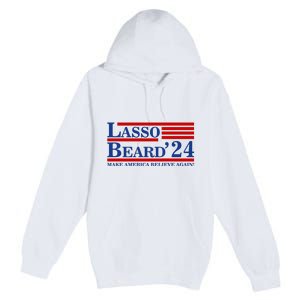 Lasso Beard 2024 Ted Lasso Design Premium Pullover Hoodie