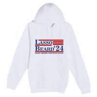 Lasso Beard 2024 Ted Lasso Design Premium Pullover Hoodie