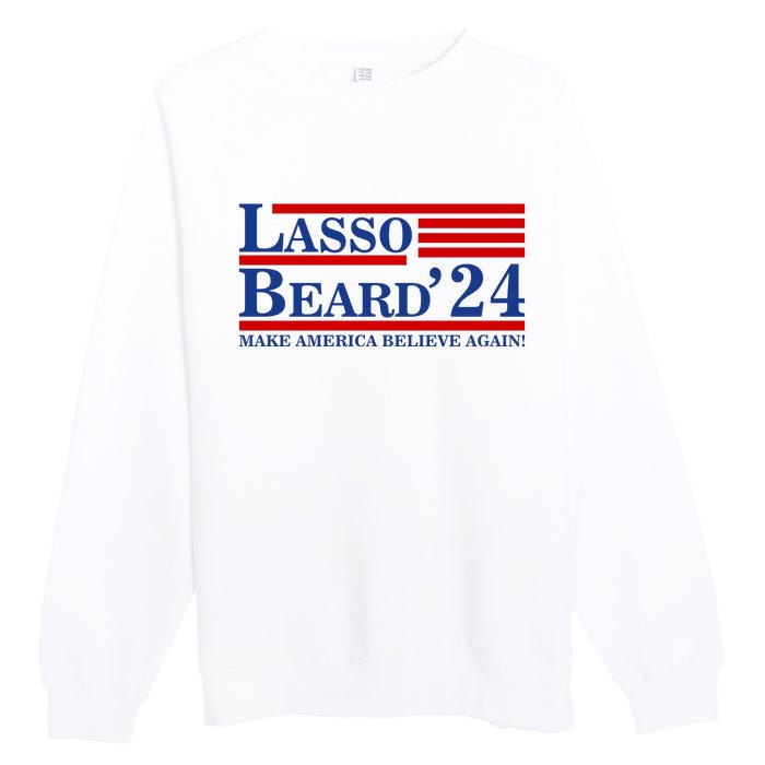 Lasso Beard 2024 Ted Lasso Design Premium Crewneck Sweatshirt