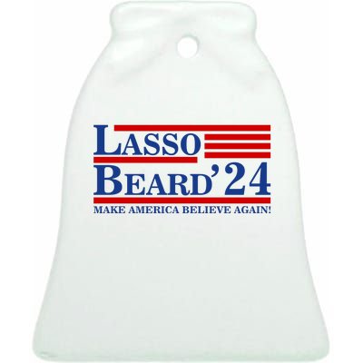 Lasso Beard 2024 Ted Lasso Design Ceramic Bell Ornament