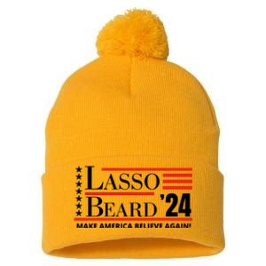 Lasso Beard 2024 Pom Pom 12in Knit Beanie