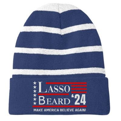 Lasso Beard 24 Striped Beanie with Solid Band