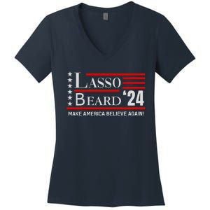 Lasso Beard 24 Women's V-Neck T-Shirt