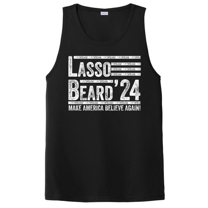 Lasso Beard 2024 MAKE AMERICA BELIEVE AGAIN! PosiCharge Competitor Tank