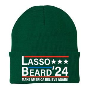 Lasso Beard 2024, MAKE AMERICA BELIEVE AGAIN! Knit Cap Winter Beanie