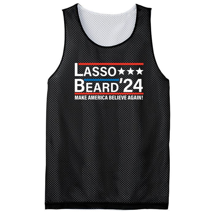 Lasso Beard 2024, MAKE AMERICA BELIEVE AGAIN! Mesh Reversible Basketball Jersey Tank