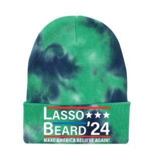 Lasso Beard 2024, MAKE AMERICA BELIEVE AGAIN! Tie Dye 12in Knit Beanie