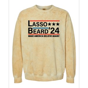 Lasso Beard 2024, MAKE AMERICA BELIEVE AGAIN! Colorblast Crewneck Sweatshirt