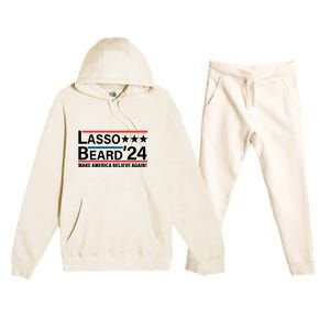 Lasso Beard 2024, MAKE AMERICA BELIEVE AGAIN! Premium Hooded Sweatsuit Set