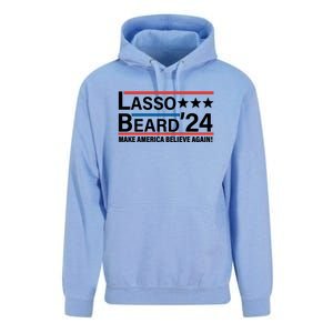 Lasso Beard 2024, MAKE AMERICA BELIEVE AGAIN! Unisex Surf Hoodie